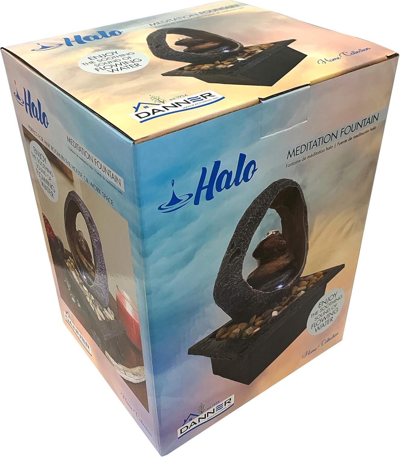 Danner Halo Meditation Fountain with LED Light