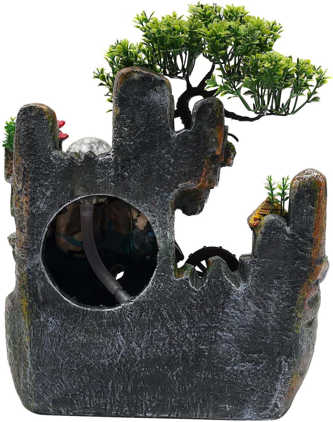 CaLaOCO Indoor Fountain with Rockery and LED Light
