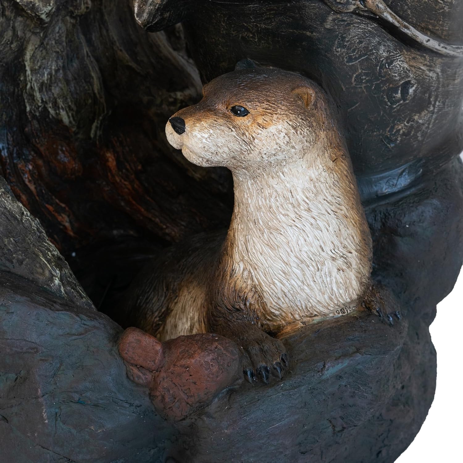 Charming Decorative Water Fountain with Otter Design and Pump