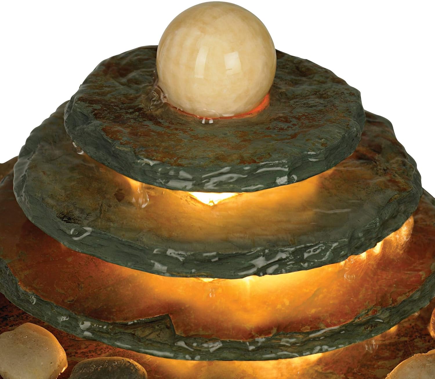 John Timberland Pyramid 10-inch High Zen Fountain