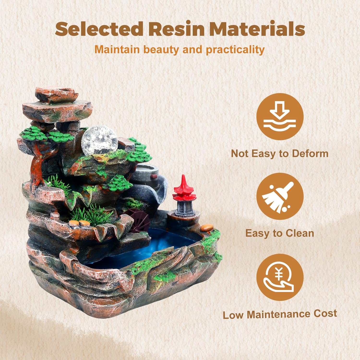 Indoor Rockery Water Fountain with Atomization Effect