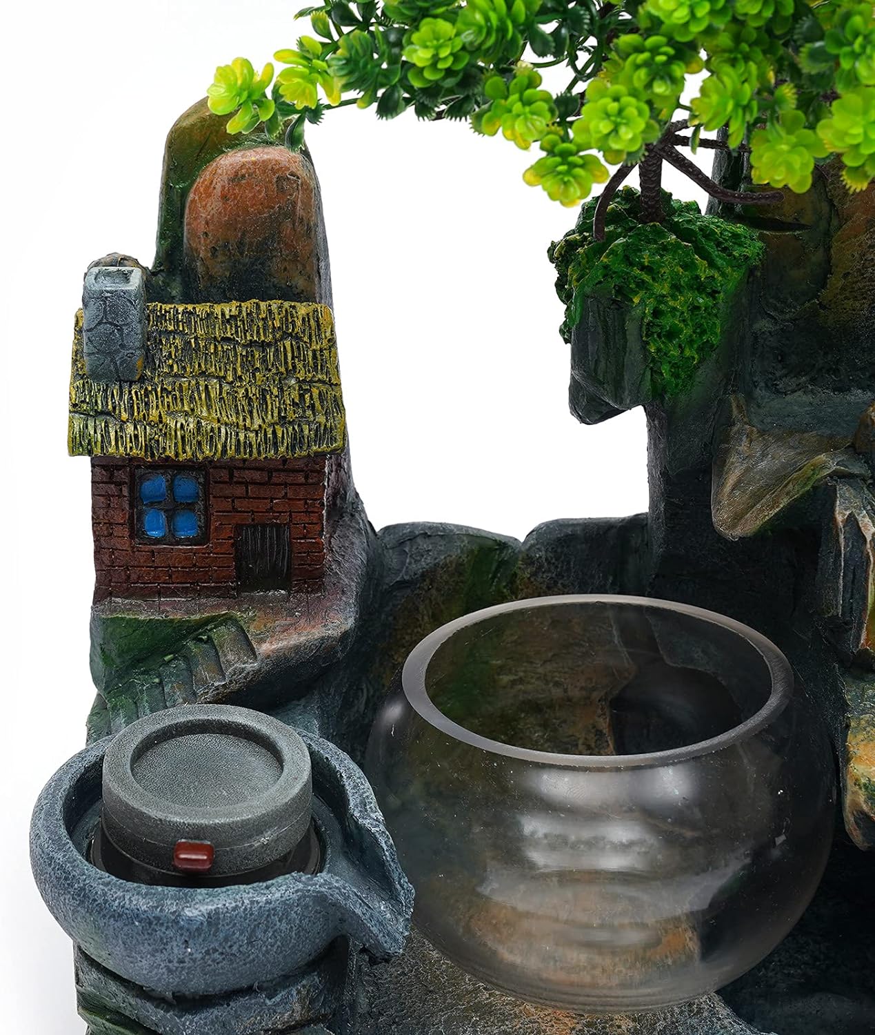 Tabletop Water Fountain with LED Lighting and Crystal Ball