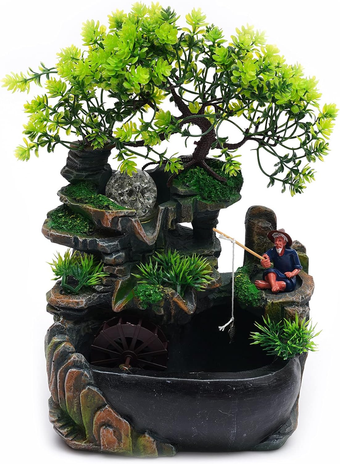 118 Inch Tabletop Rockery Fountain With LED Light