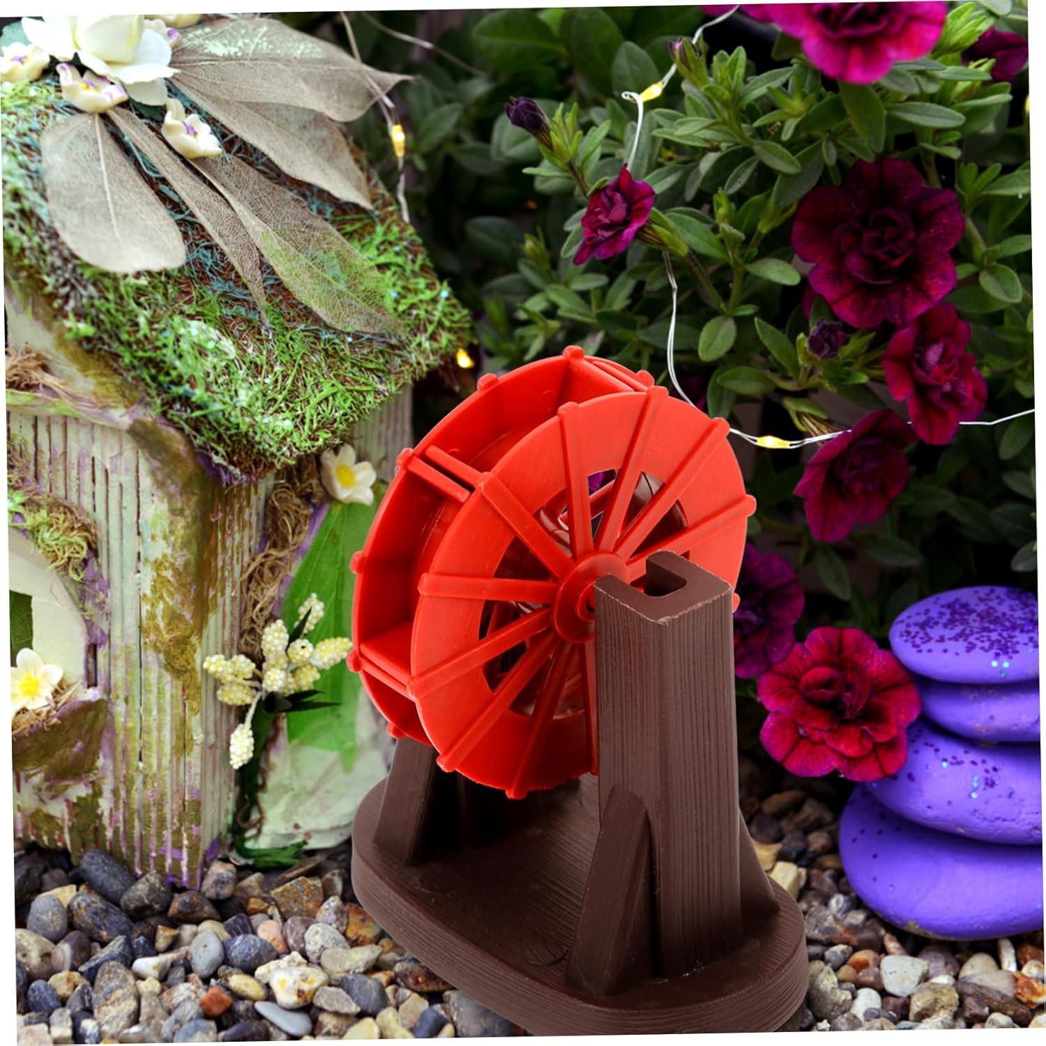 Tineasur Plastic Water Wheel Fountain Accessory for Home Decor