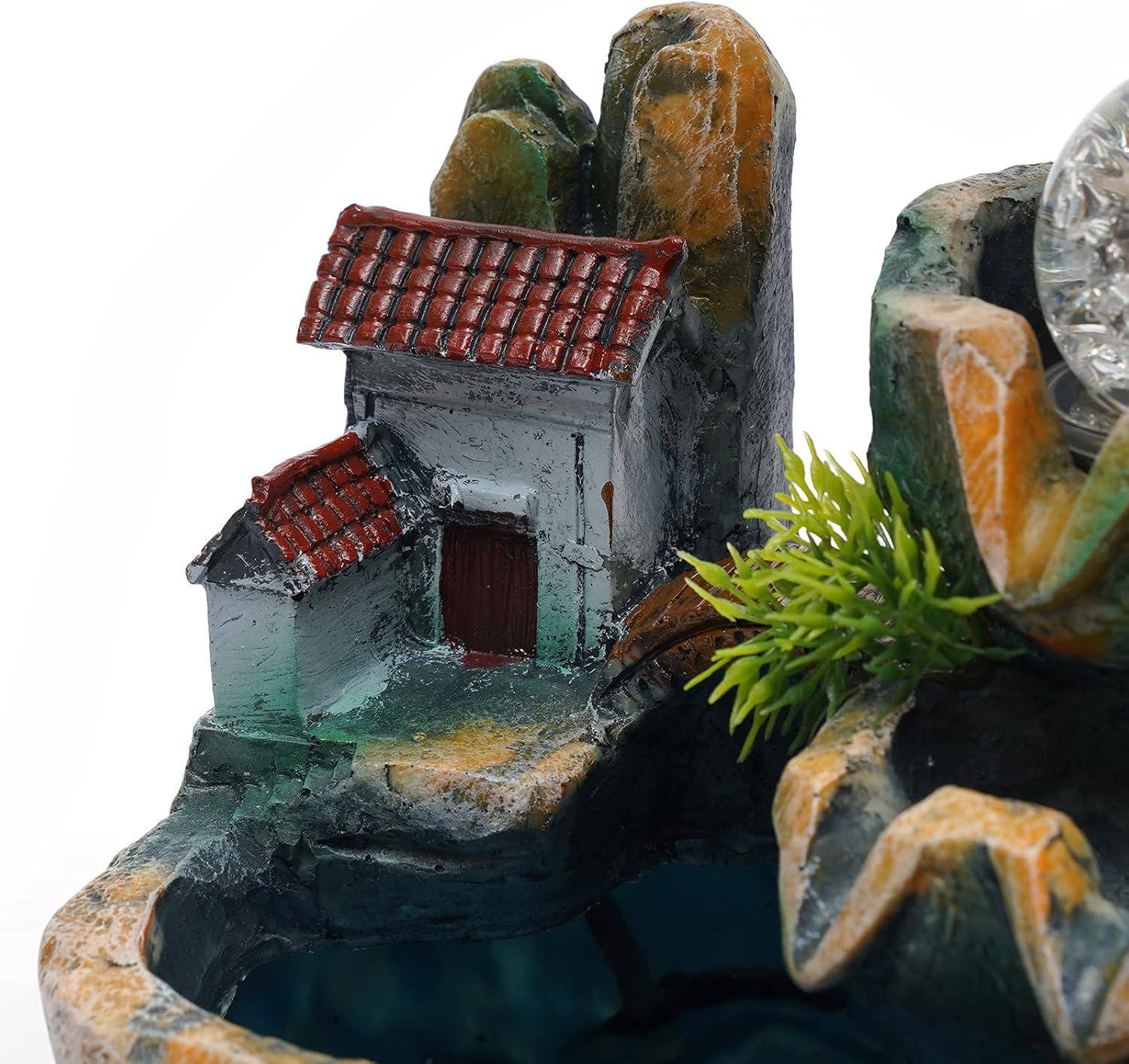 Mini Rockery Fountain Waterfall Indoor Desktop Ornament