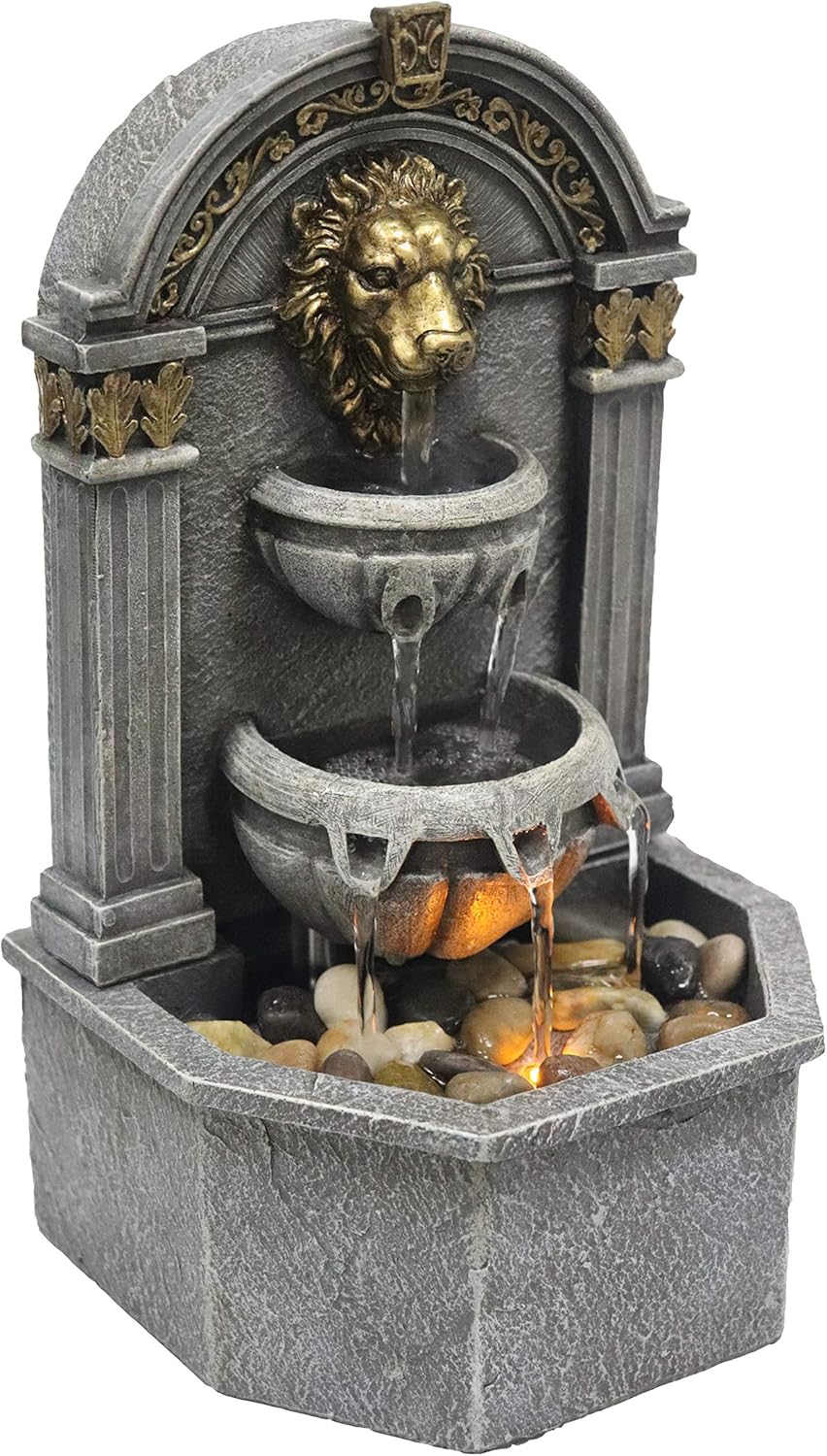 Lions Head Relaxation Fountain for Interior Decoration