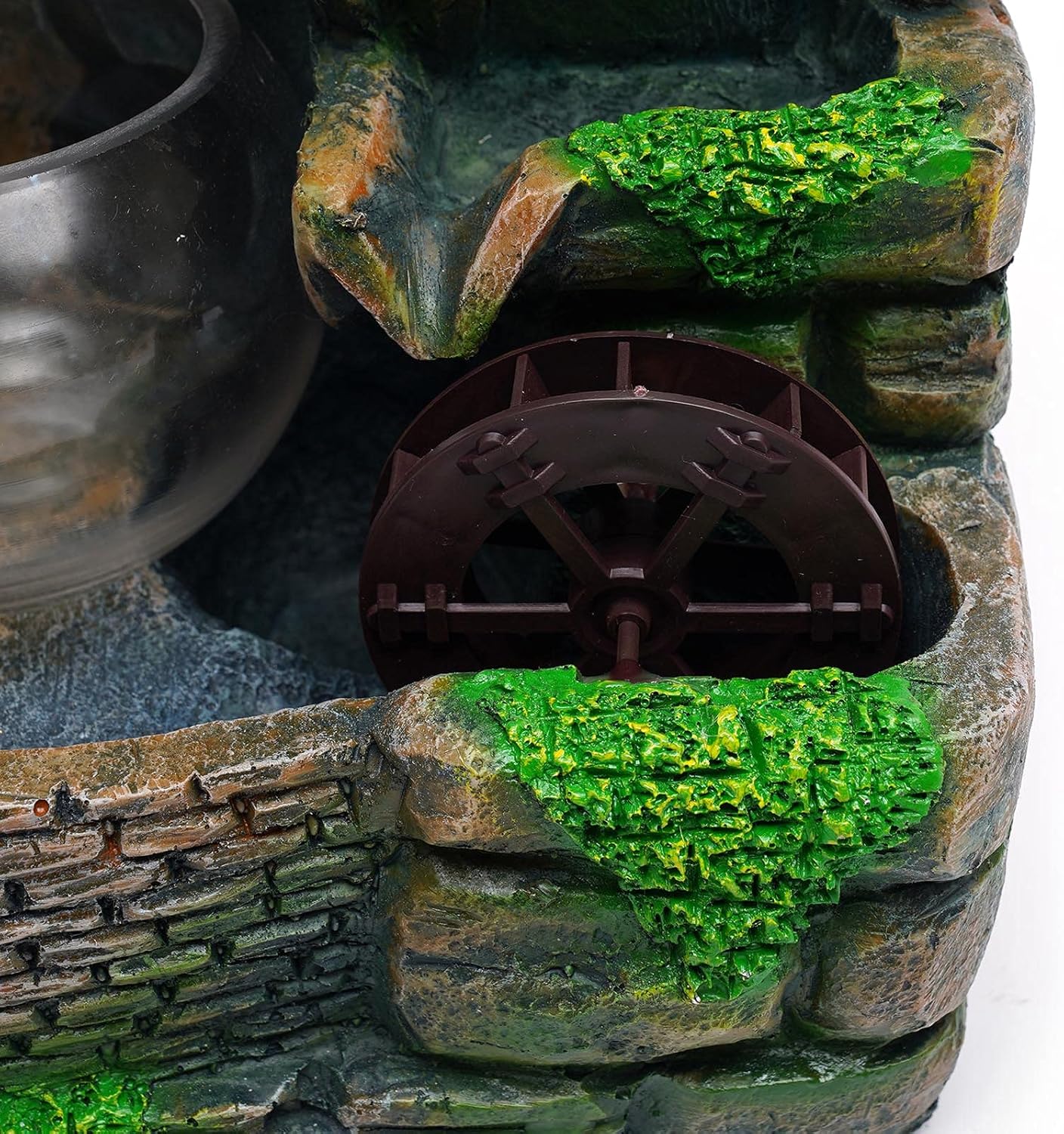 Indoor Tabletop Water Fountain with LED Light and Mist
