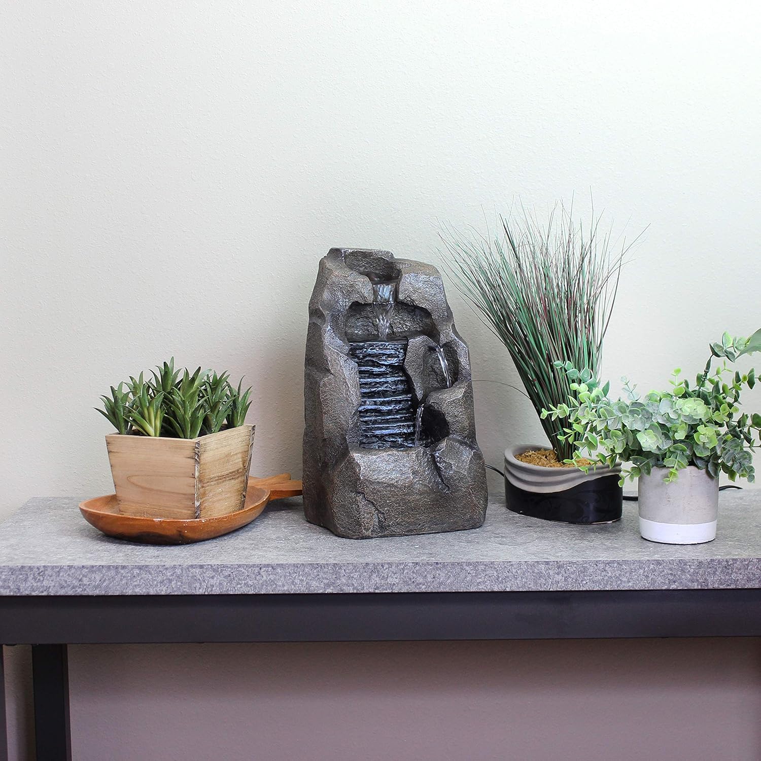 Sunnydaze Stony Rock 11-Inch Indoor Tabletop Fountain 1