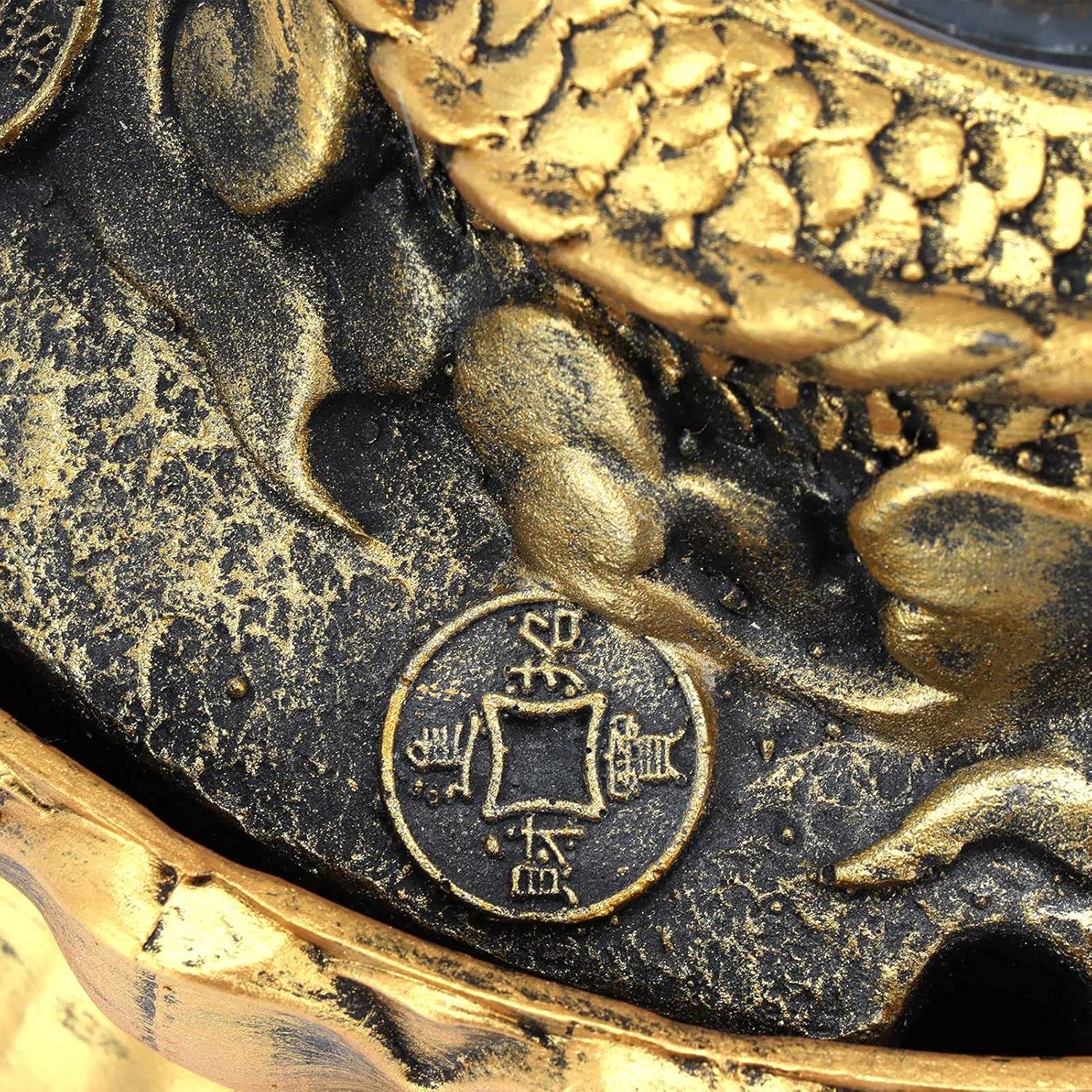 FOKH Tabletop Fountain with LED Light and Waterfall Sound