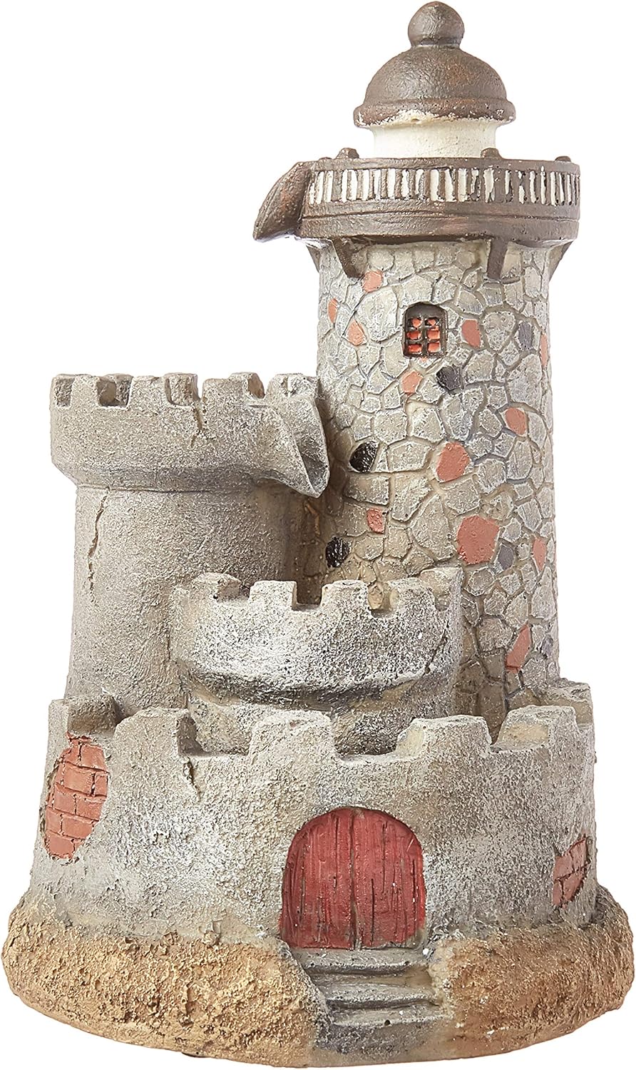 Jeco Inc FCT109 Lighthouse Water Tabletop Fountain Multicolor